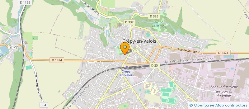 localisation de l'entreprise SCI LA LICORNE  CREPY-EN-VALOIS