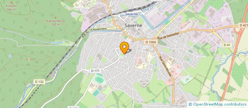 localisation de l'entreprise SCI LA LICORNE  SAVERNE