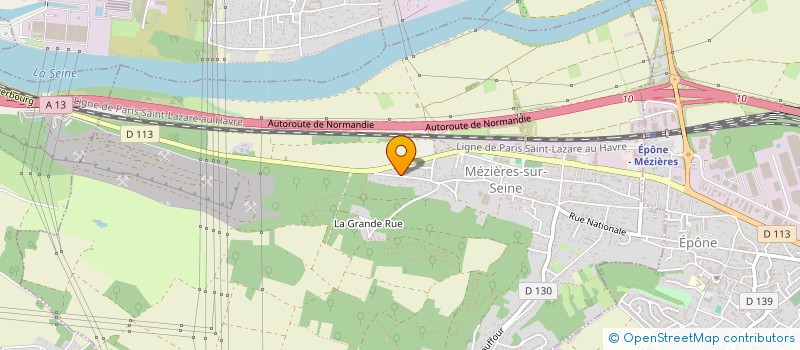 localisation de l'entreprise SCI LA LICORNE  MEZIERES-SUR-SEINE