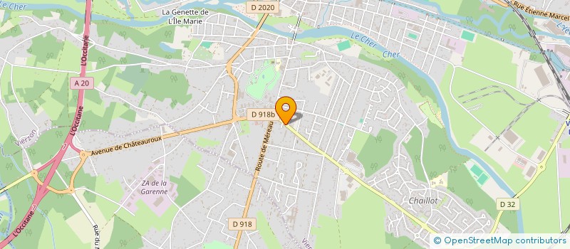 localisation de l'entreprise SCI LA LICORNE  VIERZON