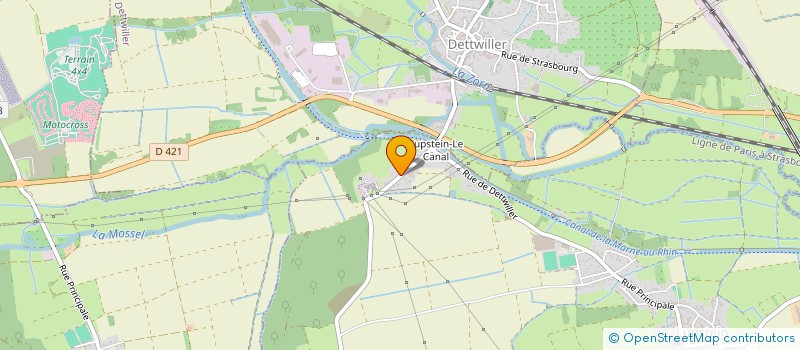 localisation de l'entreprise SCI LA LICORNE OSCP  LUPSTEIN