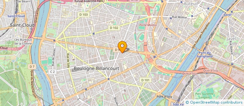 localisation de l'entreprise SCI LA LIEUTENANCE à BOULOGNE-BILLANCOURT