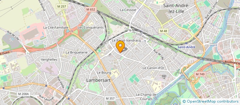 localisation de l'entreprise SCI LA LIGNE BLEUE à LAMBERSART