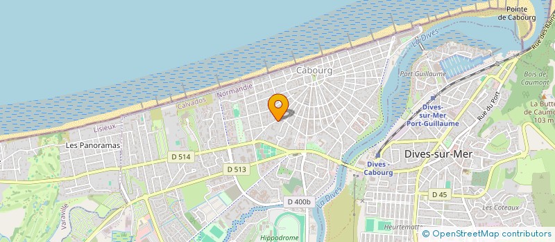 localisation de l'entreprise SCI LA LIGNE VERTE  GONNEVILLE-SUR-MER