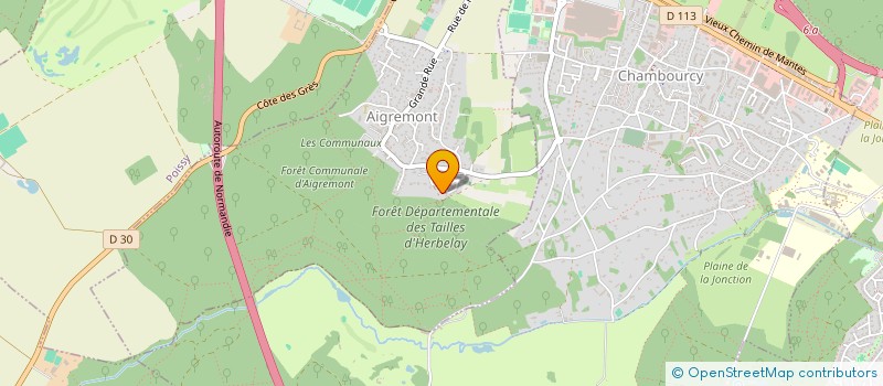 localisation de l'entreprise SCI LA LIGNE VERTE  AIGREMONT