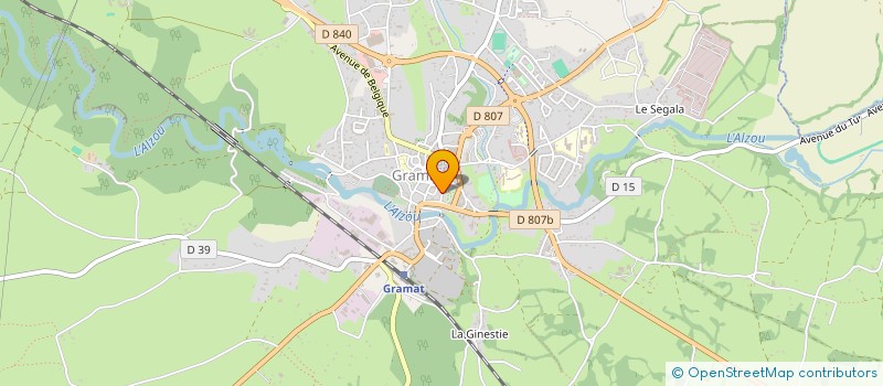 localisation de l'entreprise SCI LA LILLOISE  ALVIGNAC