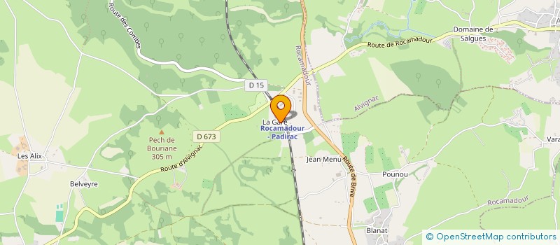 localisation de l'entreprise SCI LA LIMOUSINE  ROCAMADOUR