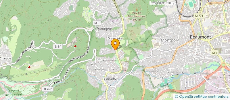 localisation de l'entreprise SCI LA LIMOUSINE  CEYRAT