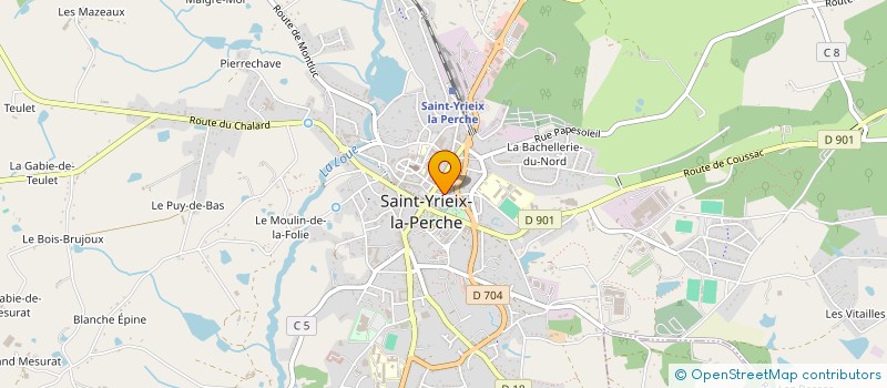 localisation de l'entreprise SCI LA LIMOUSINE à SAINT-YRIEIX-LA-PERCHE
