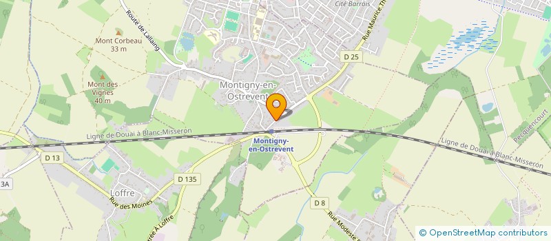 localisation de l'entreprise SCI LA LIMOUSINE DE BEYSSENAC  MONTIGNY-EN-OSTREVENT