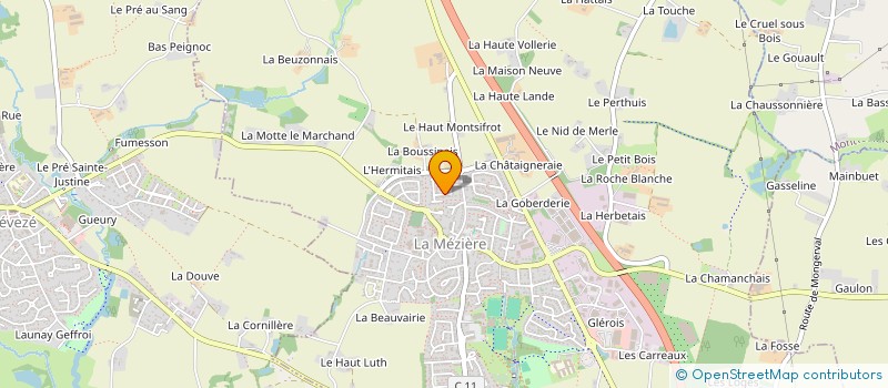 localisation de l'entreprise SCI LA LINETTE  LA MEZIERE