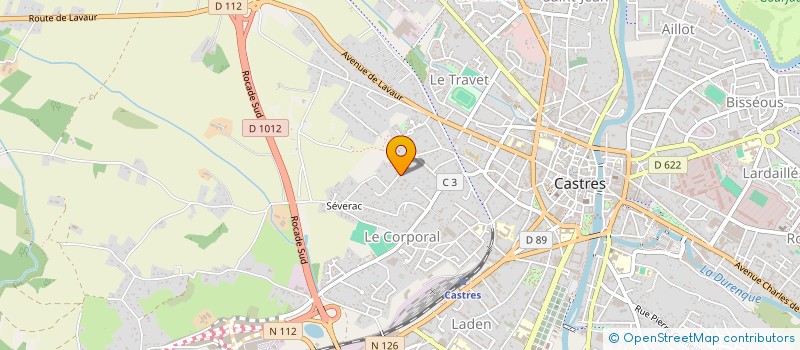 localisation de l'entreprise SCI LA LINIERE  CASTRES