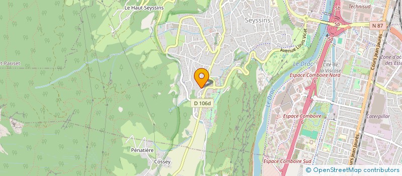 localisation de l'entreprise SCI LA LINIERE à SEYSSINS