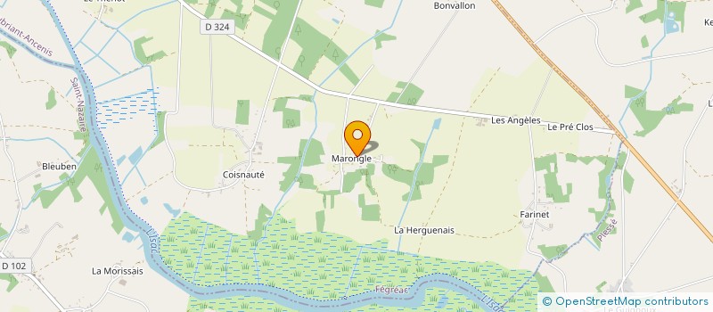 localisation de l'entreprise SCI LA LISIERE DOREE  FEGREAC