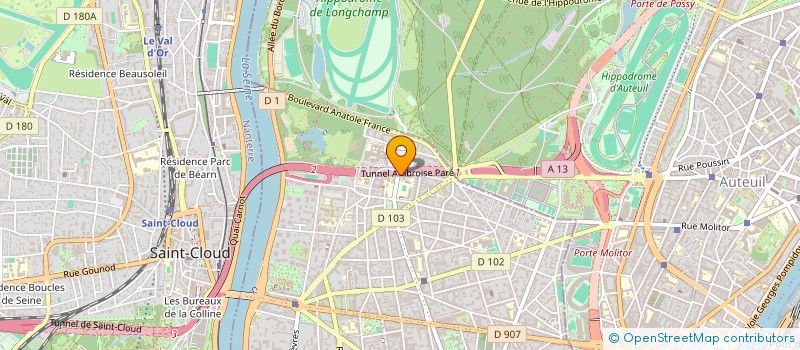 localisation de l'entreprise SCI LA LISIRE DU GOLF  BOULOGNE-BILLANCOURT