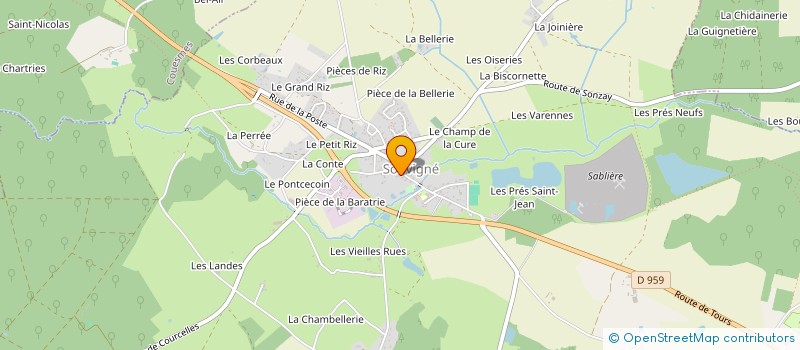 localisation de l'entreprise SCI LA LISOTTE à SOUVIGNE