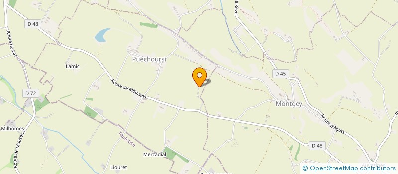 localisation de l'entreprise SCI  LA LITOST  PUECHOURSI