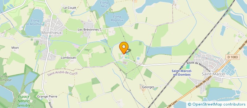 localisation de l'entreprise SCI LA LIVE  MONTHIEUX