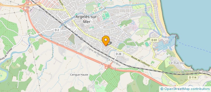 localisation de l'entreprise SCI LA LLAGONNE  ARGELES-SUR-MER