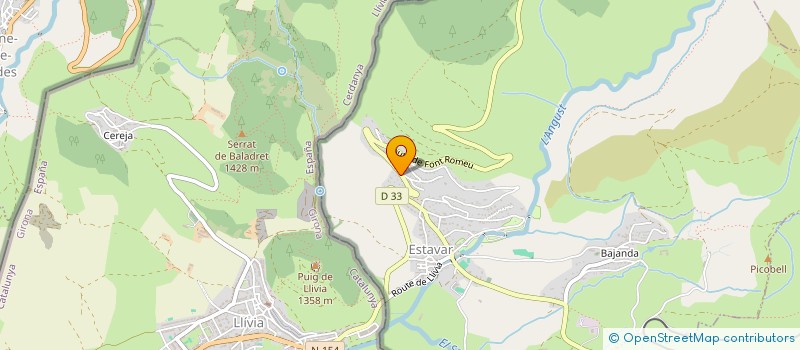 localisation de l'entreprise SCI LA LLOSE  ESTAVAR