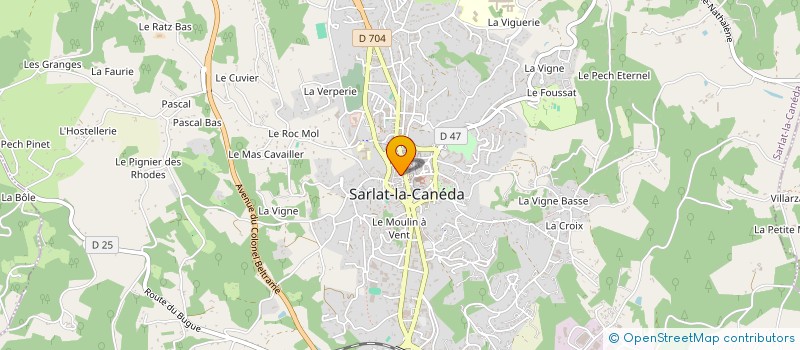 localisation de l'entreprise SCI LA LOGE DES DAMES BLANCHES à SARLAT-LA-CANEDA