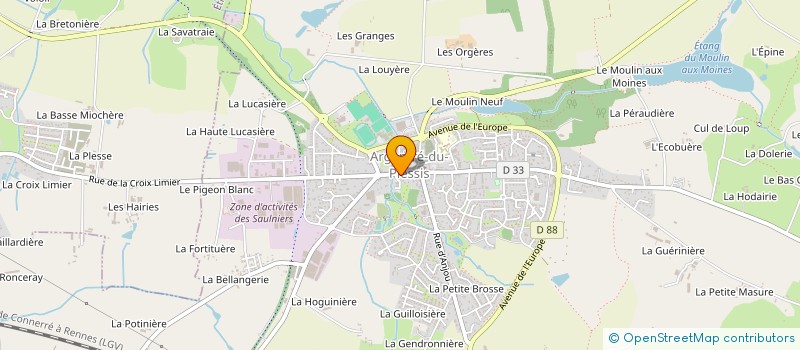 localisation de l'entreprise SCI LA LOGE DU PARC  ARGENTRE-DU-PLESSIS