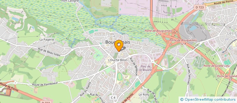 localisation de l'entreprise SCI LA LOGE PROFESSIONNELLE à BOUGUENAIS