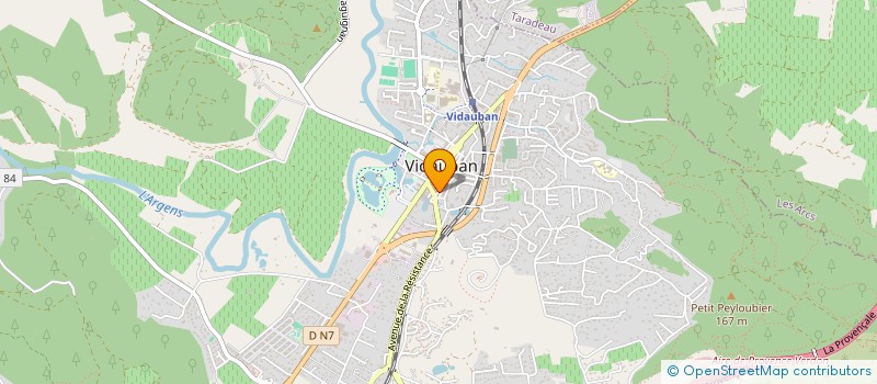 localisation de l'entreprise SCI LA LOMBARDE  VIDAUBAN