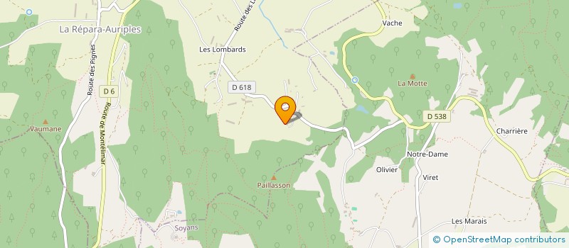 localisation de l'entreprise SCI LA LOMBARDINE  LA REPARA AURIPLES