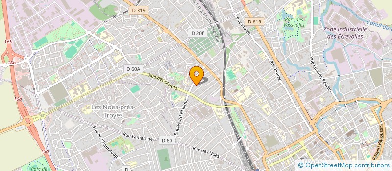 localisation de l'entreprise SCI LA LONGERE à TROYES