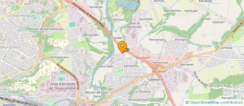 localisation de l'entreprise SCI LA LONGERE TREODET  ERGUE-GABERIC