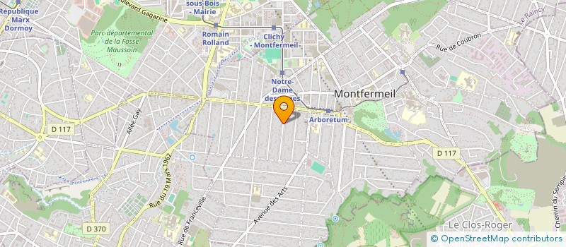 localisation de l'entreprise SCI LA LORETTE à MONTFERMEIL