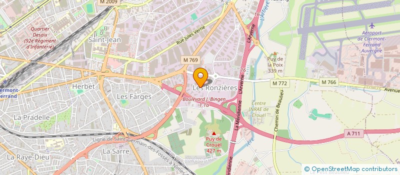 localisation de l'entreprise SCI LA LORRAINE  CLERMONT-FERRAND