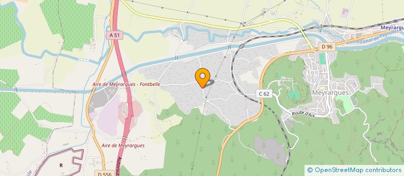 localisation de l'entreprise SCI LA LOUBE  MEYRARGUES