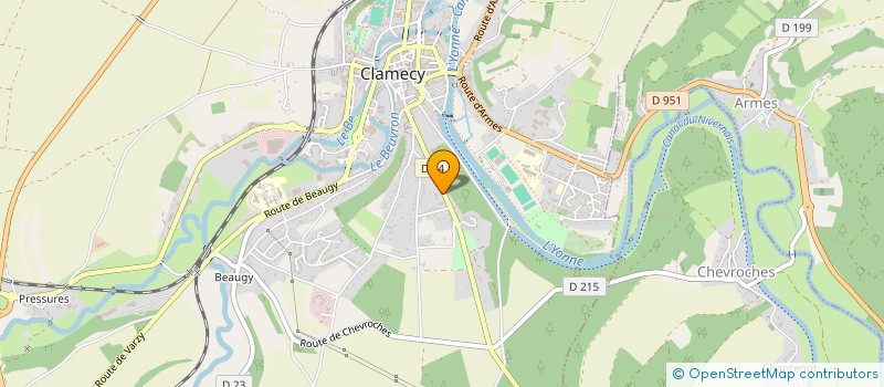 localisation de l'entreprise SCI LA LOUISIANE à CLAMECY