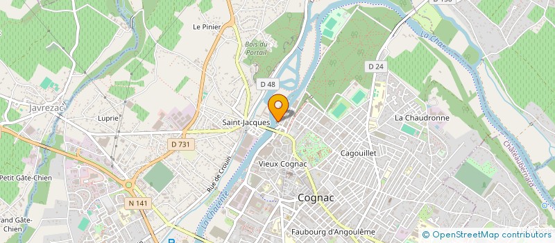 localisation de l'entreprise SCI LA LOUISIANE à COGNAC