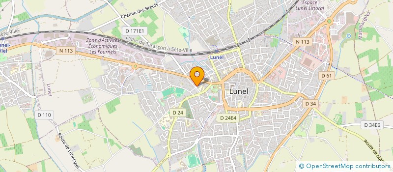 localisation de l'entreprise SCI LA LOUNE  LUNEL