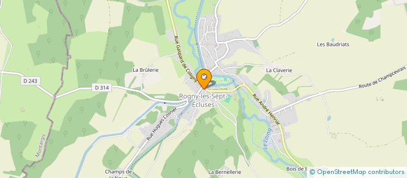 localisation de l'entreprise SCI LA LOUPIERE  ROGNY-LES-SEPT-ECLUSES