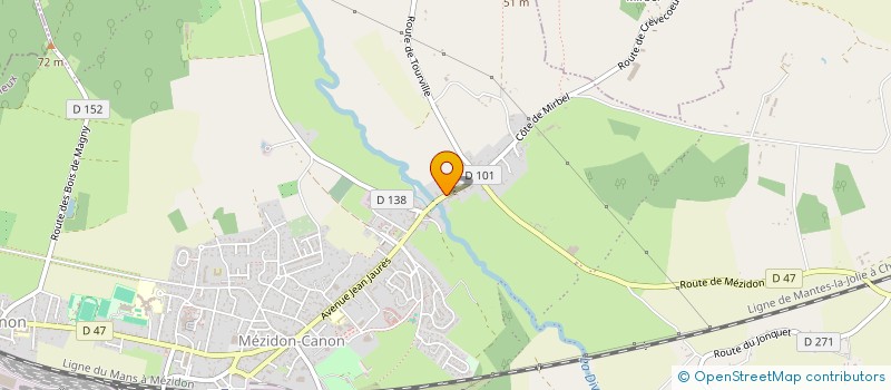 localisation de l'entreprise SCI LA LOUPYERE  MEZIDON VALLEE D'AUGE