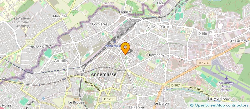 localisation de l'entreprise SCI LA LOUQUINIERE à ANNEMASSE