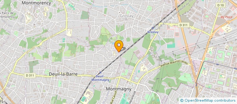 localisation de l'entreprise SCI LA LOUTE 23  DEUIL-LA-BARRE