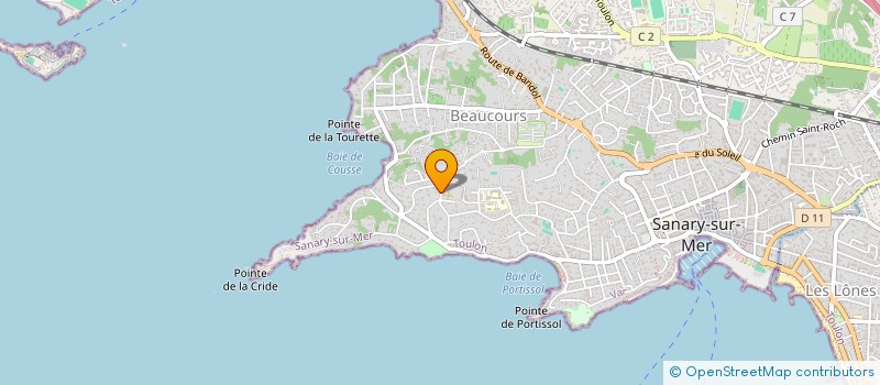 localisation de l'entreprise SCI LA LOUVE à SANARY-SUR-MER