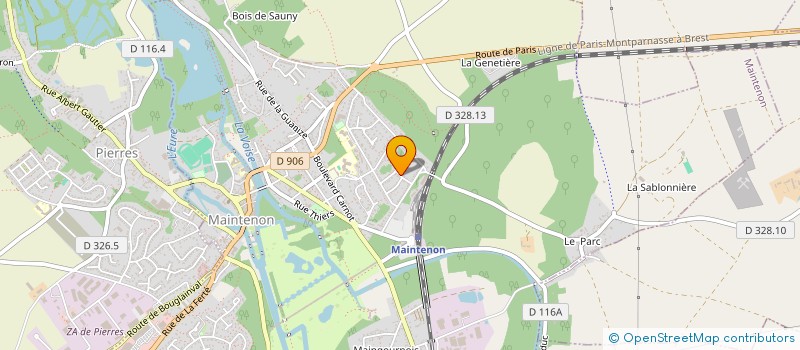localisation de l'entreprise SCI LA LOUVERIE à MAINTENON