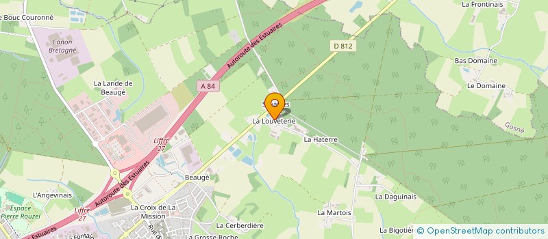 localisation de l'entreprise SCI LA LOUVETERIE  LIFFRE