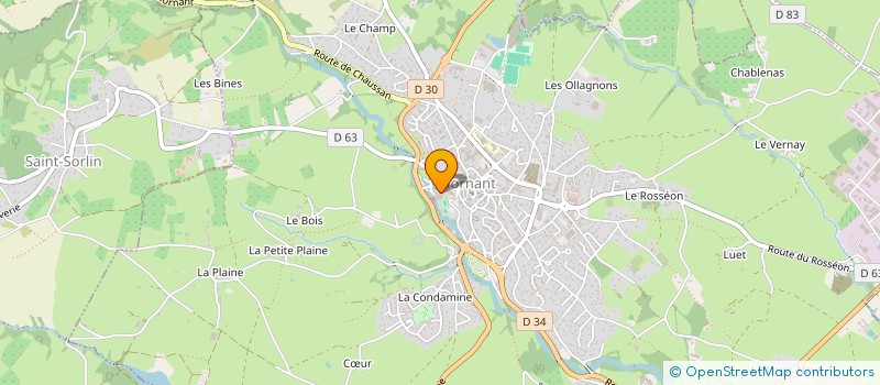 localisation de l'entreprise SCI LA LOUVIA  MORNANT