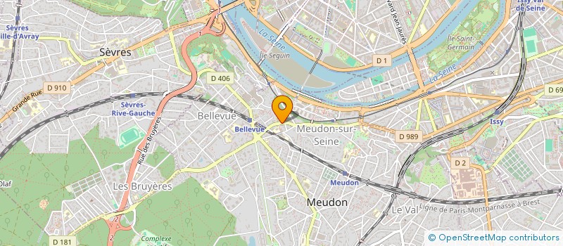 localisation de l'entreprise SCI LA LOUVIERE 3 à MEUDON
