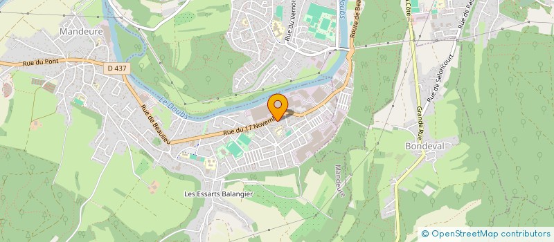 localisation de l'entreprise SCI LA LOUVIERE  MANDEURE