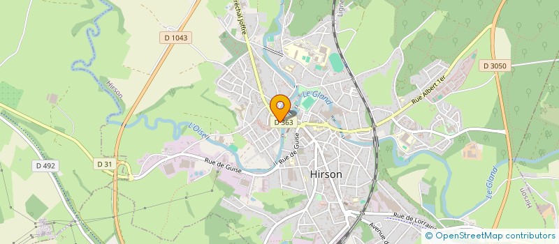 localisation de l'entreprise SCI LA LOUVIERE  HIRSON