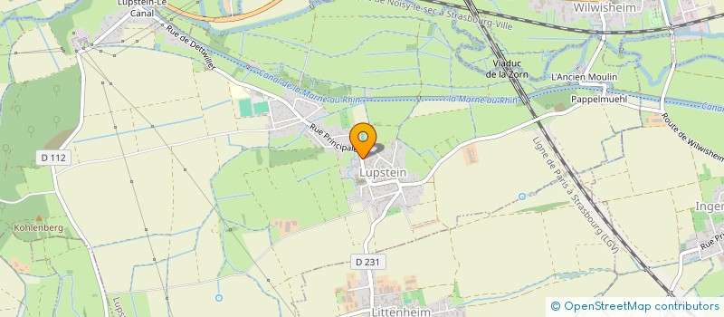 localisation de l'entreprise SCI LA LOUVIERE  LUPSTEIN