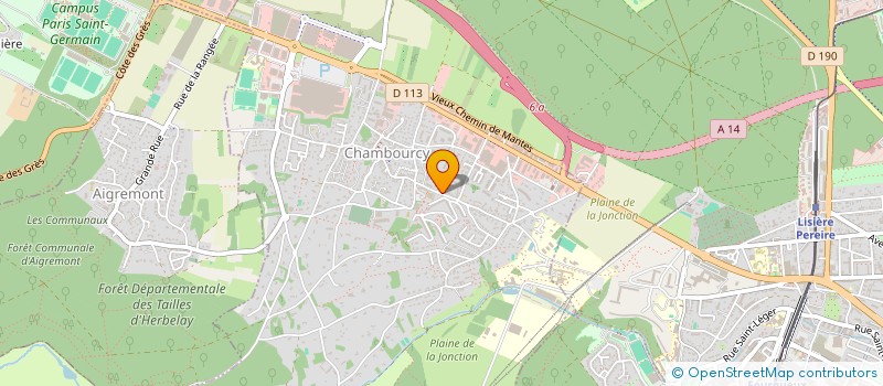 localisation de l'entreprise SCI LA LOUVIERE  CHAMBOURCY